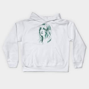 Stevie Nicks Retro Vintage Kids Hoodie